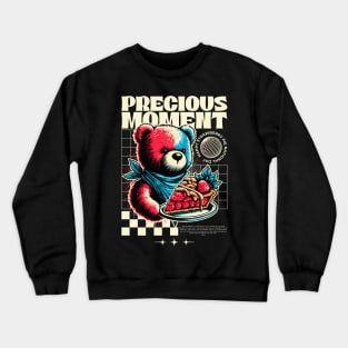 Precious Moment Bear Strawberry Pie Crewneck Sweatshirt